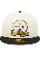New Era Pittsburgh Steelers Mens Black 2022 Sideline 59FIFTY Fitted Hat