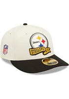 New Era Pittsburgh Steelers Mens Black 2022 Sideline Low Pro 59FIFTY Fitted Hat