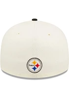 New Era Pittsburgh Steelers Mens Black 2022 Sideline Low Pro 59FIFTY Fitted Hat