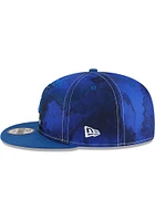 New Era Indianapolis Colts Blue Ink Dye 2022 Sideline 9FIFTY Mens Snapback Hat