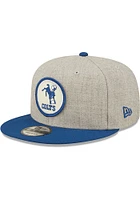 New Era Indianapolis Colts Grey Retro 2022 Sideline 9FIFTY Mens Snapback Hat