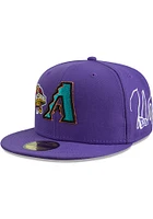 New Era Arizona Diamondbacks Mens Purple Historic Champs 59FIFTY Fitted Hat