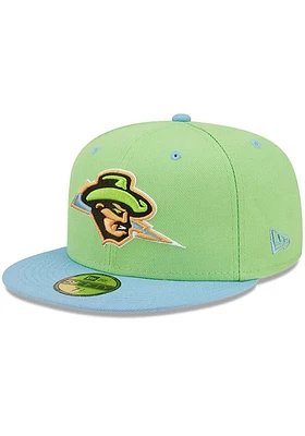 New Era Omaha Storm Chasers Mens Green 2022 Milb Copa 59FIFTY Fitted Hat