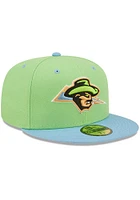 New Era Omaha Storm Chasers Mens Green 2022 Milb Copa 59FIFTY Fitted Hat