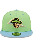 New Era Omaha Storm Chasers Mens Green 2022 Milb Copa 59FIFTY Fitted Hat