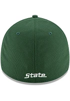 New Era Michigan State Spartans Mens Green 2T Mold 39THIRTY Flex Hat