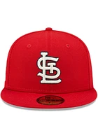 New Era St Louis Cardinals Mens Red Citrus Pop 59FIFTY Fitted Hat