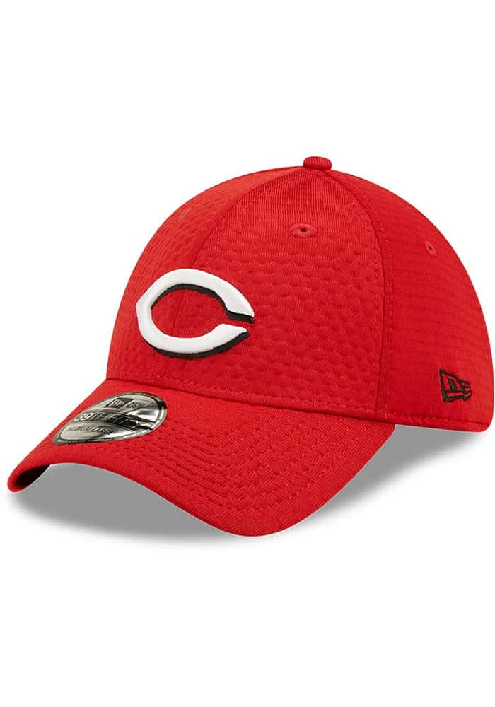 New Era Cincinnati Reds Mens Red Essential 39THIRTY Flex Hat