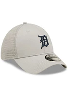 New Era Detroit Tigers Mens Grey Team Neo 39THIRTY Flex Hat