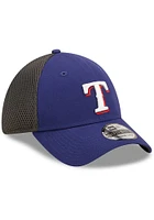 New Era Texas Rangers Mens Navy Blue Team Neo 39THIRTY Flex Hat
