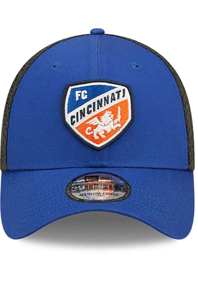 New Era FC Cincinnati Mens Blue Team Neo 39THIRTY Flex Hat