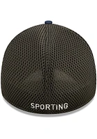 New Era Sporting Kansas City Mens Black Team Neo 39THIRTY Sport Flex Hat