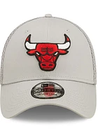 New Era Chicago Bulls Mens Grey Team Neo 39THIRTY Flex Hat