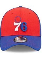 New Era Philadelphia 76ers Mens Red Classic 39THIRTY Flex Hat