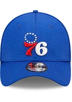 New Era Philadelphia 76ers Mens Blue Essential 39THIRTY Flex Hat