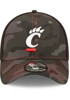 New Era Cincinnati Bearcats Mens Black Camo 39THIRTY Flex Hat