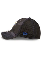 New Era Kansas Jayhawks Mens Black Camo 39THIRTY Flex Hat
