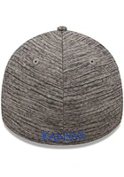 New Era Kansas Jayhawks Mens Grey Essential 39THIRTY Flex Hat