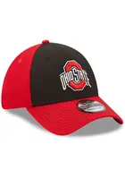 New Era Ohio State Buckeyes Mens Black Classic 39THIRTY Flex Hat