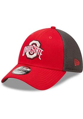 New Era Ohio State Buckeyes Mens Red Team Neo 39THIRTY Flex Hat