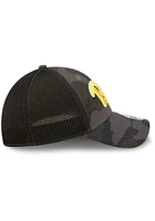 New Era Pitt Panthers Mens Black Camo 39THIRTY Flex Hat