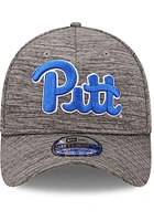 New Era Pitt Panthers Mens Grey Essential 39THIRTY Flex Hat