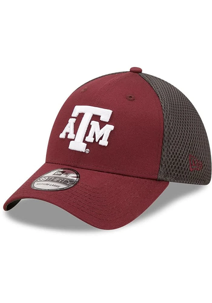 New Era Texas A&M Aggies Mens Maroon Team Neo 39THIRTY Classic Flex Hat