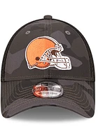 New Era Cleveland Browns Mens Black Camo 39THIRTY Flex Hat