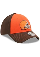 New Era Cleveland Browns Mens Orange Classic 39THIRTY Flex Hat