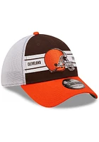 New Era Cleveland Browns Mens Brown Team Banded 39THIRTY Flex Hat