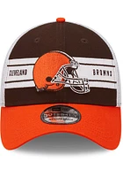 New Era Cleveland Browns Mens Brown Team Banded 39THIRTY Flex Hat