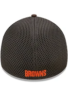 New Era Cleveland Browns Mens Brown Team Neo 39THIRTY Classic Flex Hat