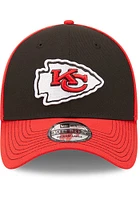 New Era Kansas City Chiefs Mens Black Classic 39THIRTY Flex Hat