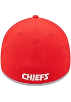 New Era Kansas City Chiefs Mens Black Classic 39THIRTY Flex Hat