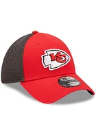 New Era Kansas City Chiefs Mens Red Team Neo 39THIRTY Iconic Flex Hat