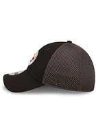 New Era Pittsburgh Steelers Mens Black Team Neo 39THIRTY Modern Flex Hat