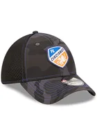 New Era FC Cincinnati Mens Black Camo 39THIRTY Flex Hat