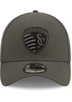 New Era Sporting Kansas City Mens Grey Classic 39THIRTY Flex Hat