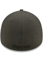 New Era Sporting Kansas City Mens Grey Classic 39THIRTY Flex Hat