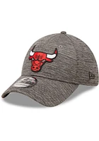 New Era Chicago Bulls Mens Grey Essential 39THIRTY Flex Hat