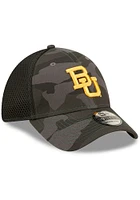 New Era Baylor Bears Mens Black Camo 39THIRTY Flex Hat