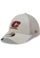 New Era Central Michigan Chippewas Mens Grey Team Neo 39THIRTY Flex Hat