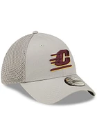 New Era Central Michigan Chippewas Mens Grey Team Neo 39THIRTY Flex Hat