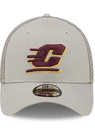 New Era Central Michigan Chippewas Mens Grey Team Neo 39THIRTY Flex Hat