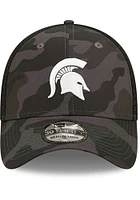 New Era Michigan State Spartans Mens Black Camo 39THIRTY Flex Hat
