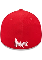 New Era Nebraska Cornhuskers Mens Red Classic 39THIRTY Flex Hat