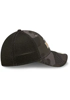 New Era Prairie View A&M Panthers Mens Black Camo 39THIRTY Flex Hat