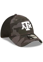 New Era Texas A&M Aggies Mens Black Camo 39THIRTY Flex Hat