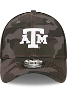 New Era Texas A&M Aggies Mens Black Camo 39THIRTY Flex Hat
