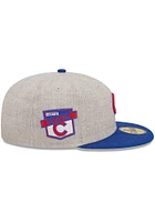 New Era Chicago Cubs Mens Grey Heather Patch 59FIFTY Fitted Hat